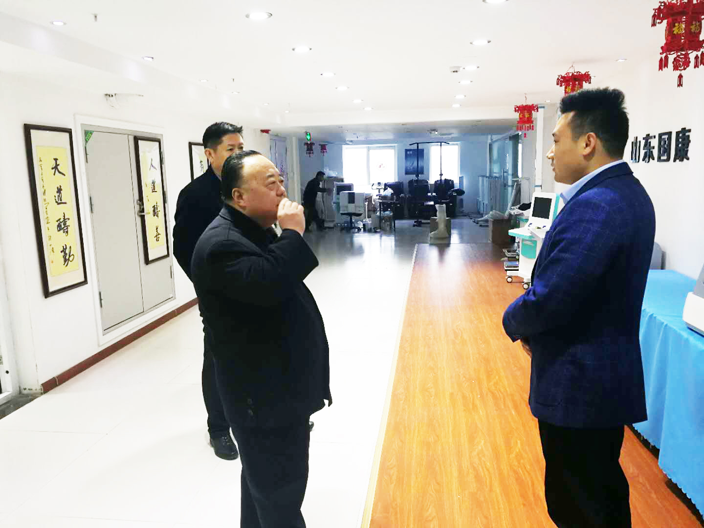 棗莊市薛城區區長張偉來山東91免费网址公司實地考察